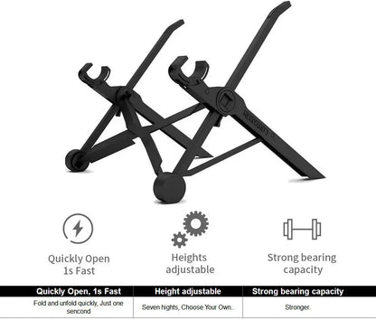 NEXSTAND K2 Folding Portable Laptop Stand Viewing Angle/Height Adjustable Quality Aluminum Alloy Bracket