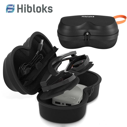 Hibloks AR Storage Bag For Nreal Air 2/2pro/Rokid Glasses Portable Case For Thunderbird Air Smart Glasses Accessories Travel Box