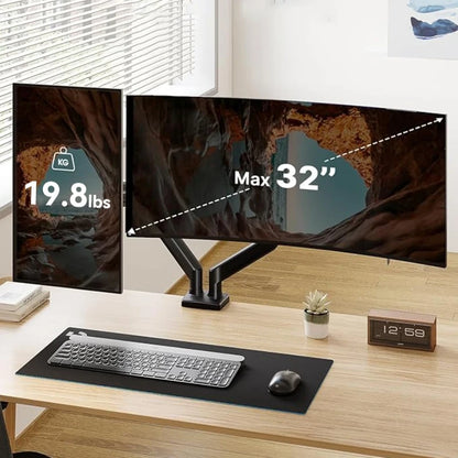 Dual Monitor Mount Stand Desk Universal Expandable Display Bracket