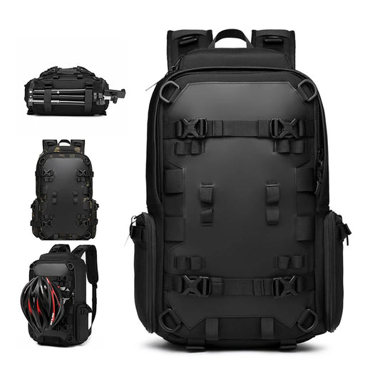 17.3 inch Laptop Backpack For Men Nylon Travel Backpack Outdoor Waterproof Rider Cycling Sports Motorcycle Helmet Backpack