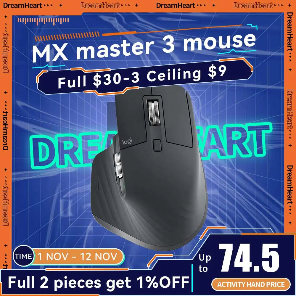 Top MX Master 3/MX Master 3S Mouse Wireless Bluetooth Mouse Office Mouse with Wireless 2.4G For PC Laptop