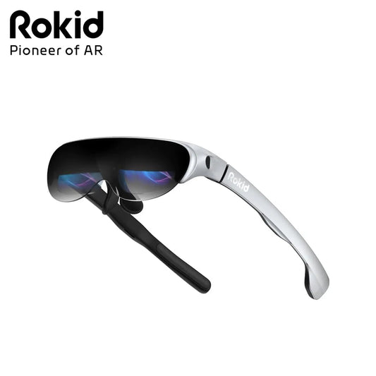 Rokid Air AR Smart Glasses 120" Screen with 1080P OLED Dual Display 43°FoV 55PPD Foldable Home Game Viewing Device